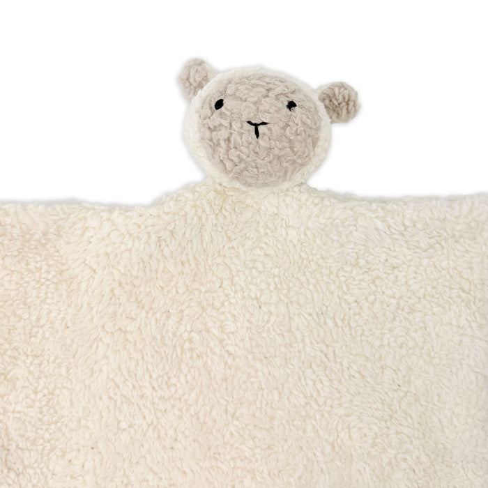 LAMB - Organic SHERPA Lovey Baby Security Blanket Cuddle Cloth (Detail)