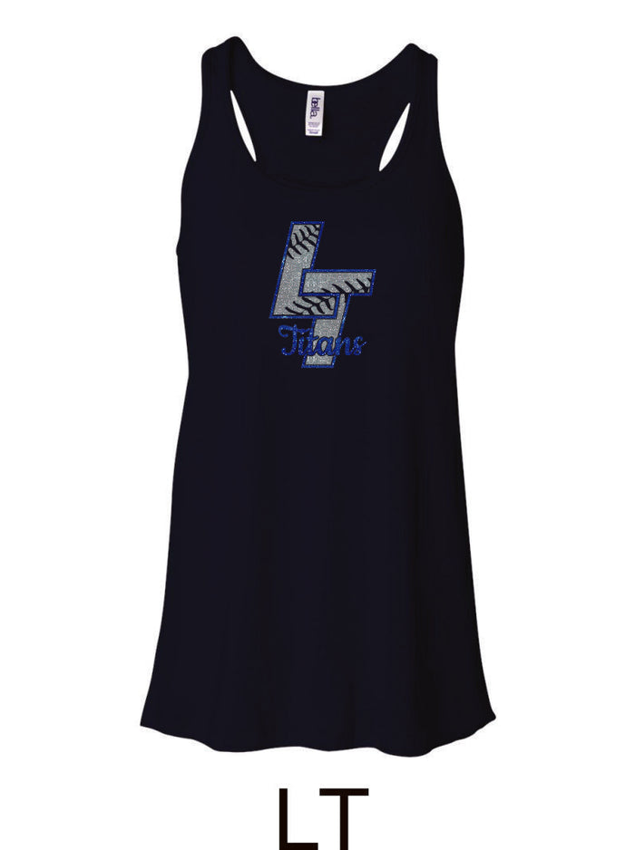 Legend Baseball Flowy Tanks- Glitter- 3 designs