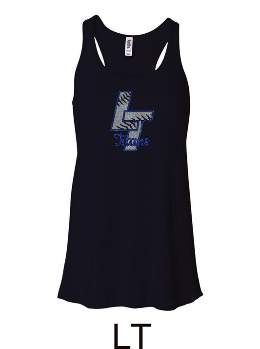 Legend Baseball Flowy Tanks- Glitter- 3 designs