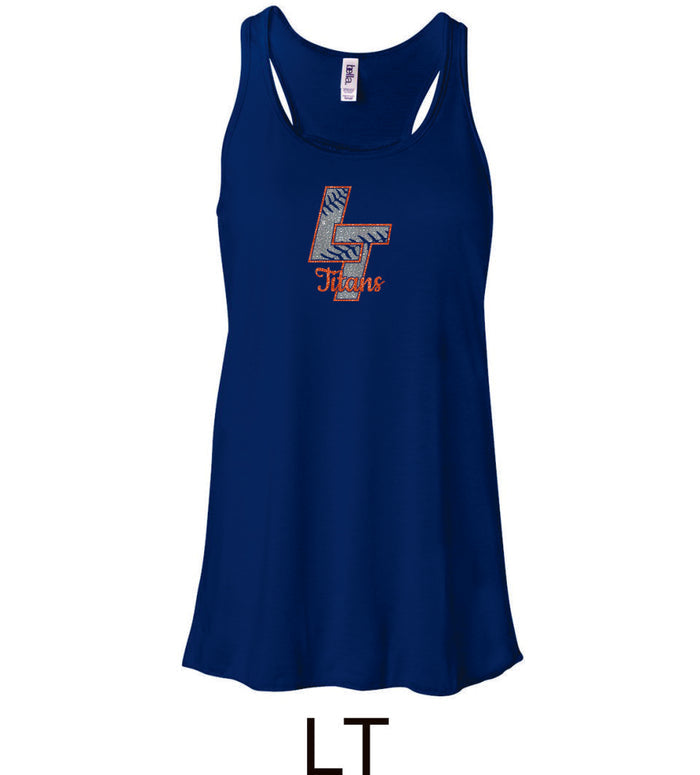 Legend Baseball Flowy Tanks- Glitter- 3 designs