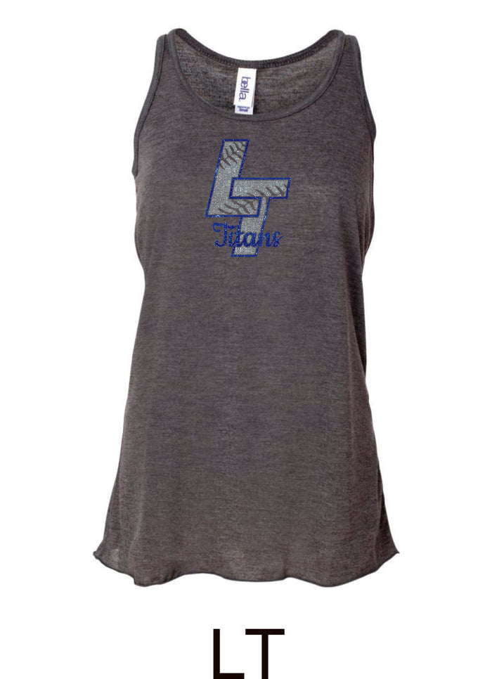 Legend Baseball Flowy Tanks- Glitter- 3 designs