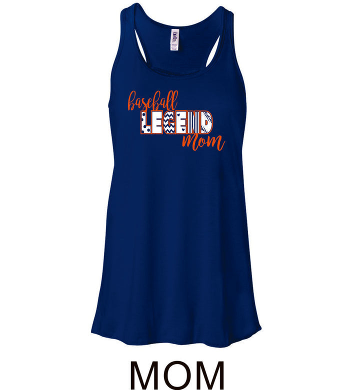 Legend Baseball Flowy Tanks- Matte- 3 designs
