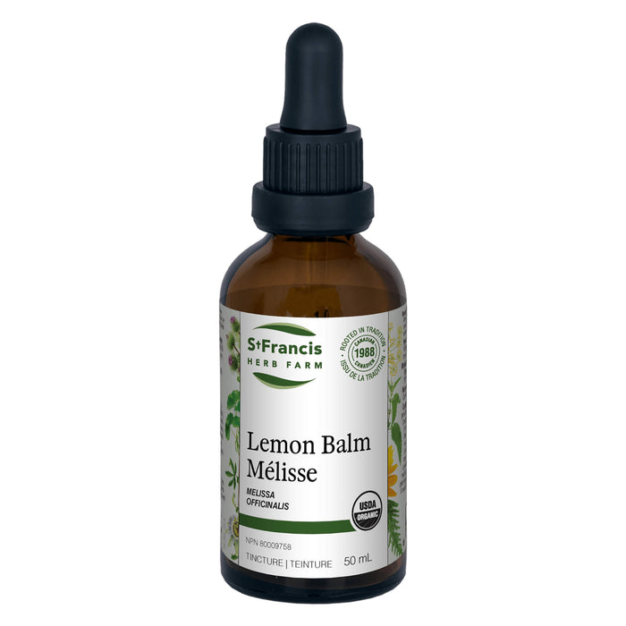 Dropper Bottle of St. Francis Herb Farm Lemon Balm 50ml