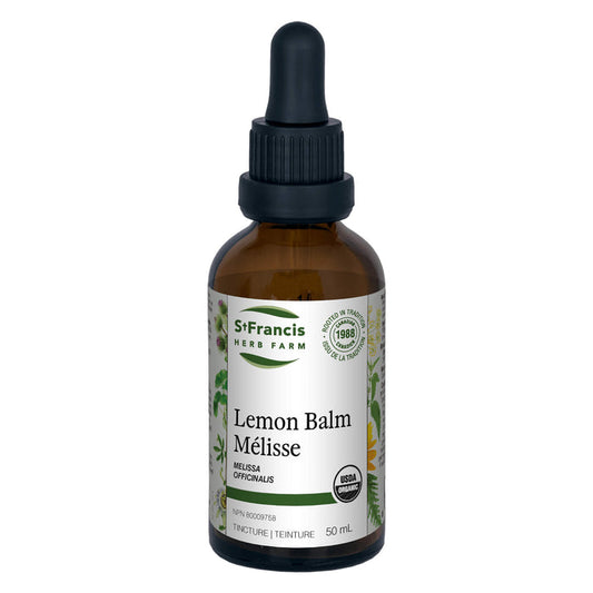Dropper Bottle of St. Francis Herb Farm Lemon Balm 50ml