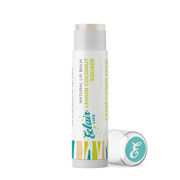 Eclair Lips Lemon Coconut Square lip balm