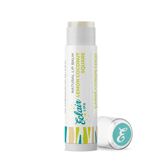 Eclair Lips Lemon Coconut Square lip balm