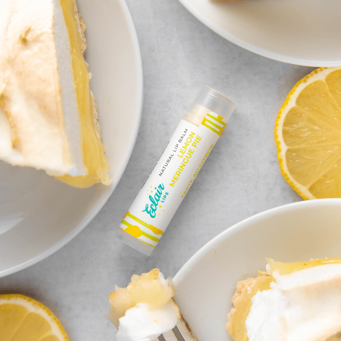 Lemon meringue pie lip balm with cashmere cocktails