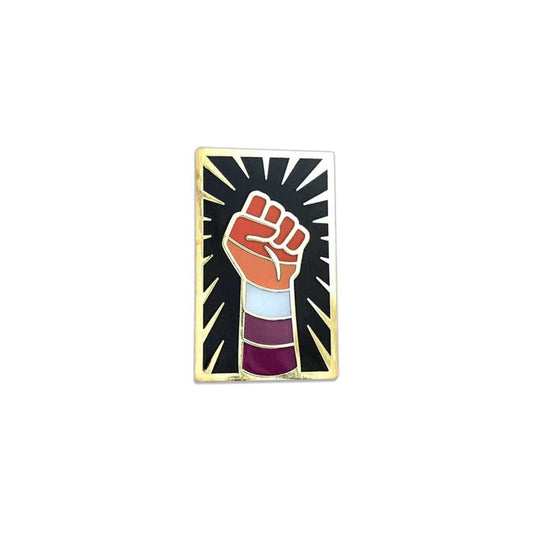 Lesbian Resist Fist Pin