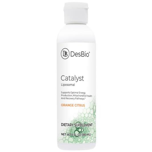 Liposomal Catalyst provides critical Krebs cycle (the process used by living cells to create energy) intermediates to support optimal energy production, mitochondrial health and recovery pathways in a liposomal delivery system.