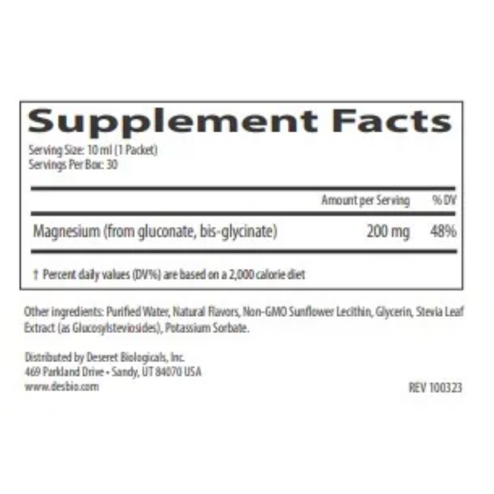 Liposomal Magnesium 30 Sachets by DesBio