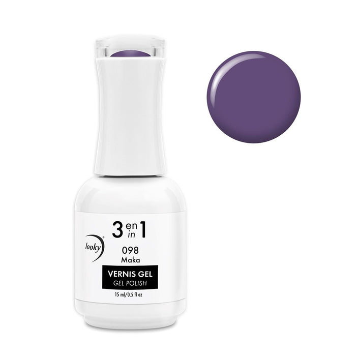 Looky Vernis Gel 3 en 1 #098 Maka (EXCLUSIVITÉ WEB)