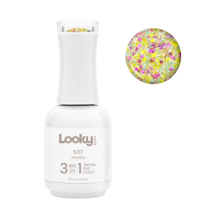 Looky Vernis Gel 3 en 1 #537 Abeille (Collection Limonade)