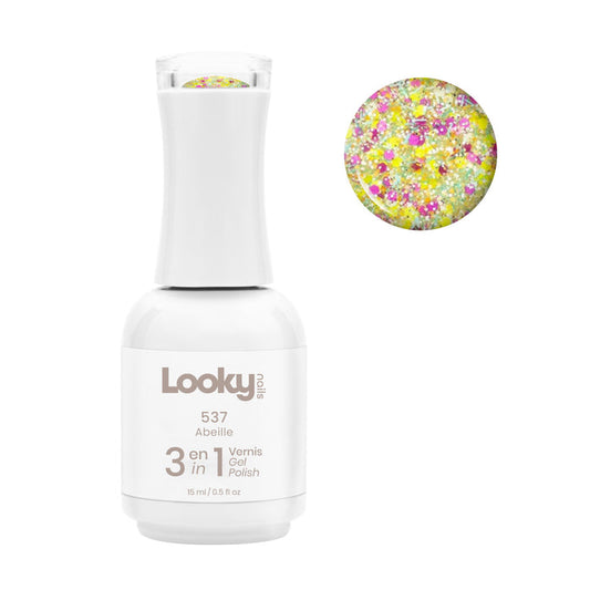 Looky Vernis Gel 3 en 1 #537 Abeille (Collection Limonade)