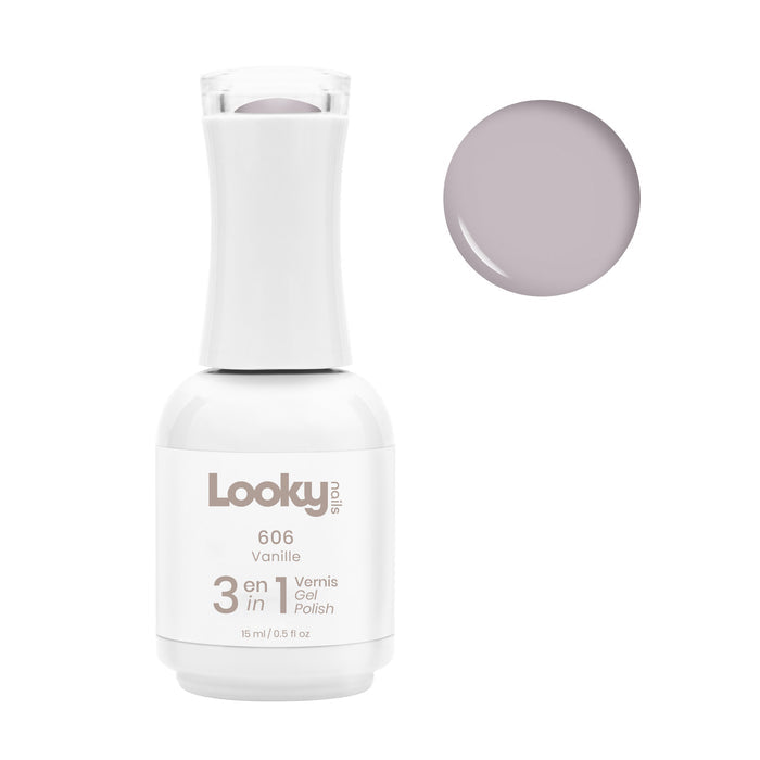 Looky Vernis Gel 3 en 1 #606 Vanille (Collection Chocolat)