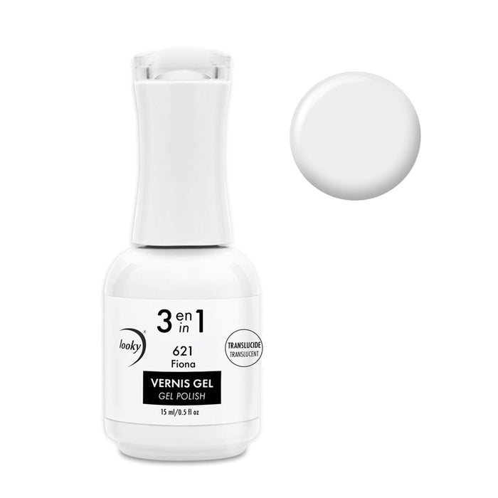 Looky Vernis Gel 3 en 1 #621 Fiona (Collection Black and White) (EXCLUSIVITÉ WEB)