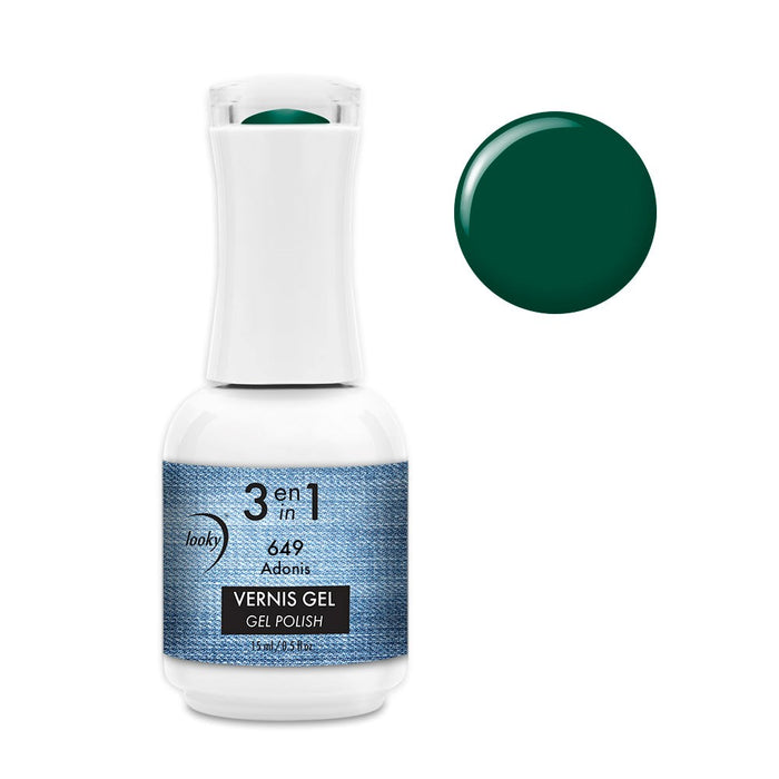 Looky Vernis Gel 3 en 1 #649 Adonis (Collection MANucure) (EXCLUSIVITÉ WEB)