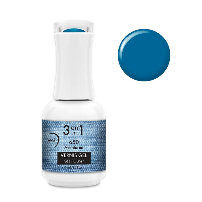 Looky Vernis Gel 3 en 1 #650 Aventurier (Collection MANucure) (EXCLUSIVITÉ WEB)