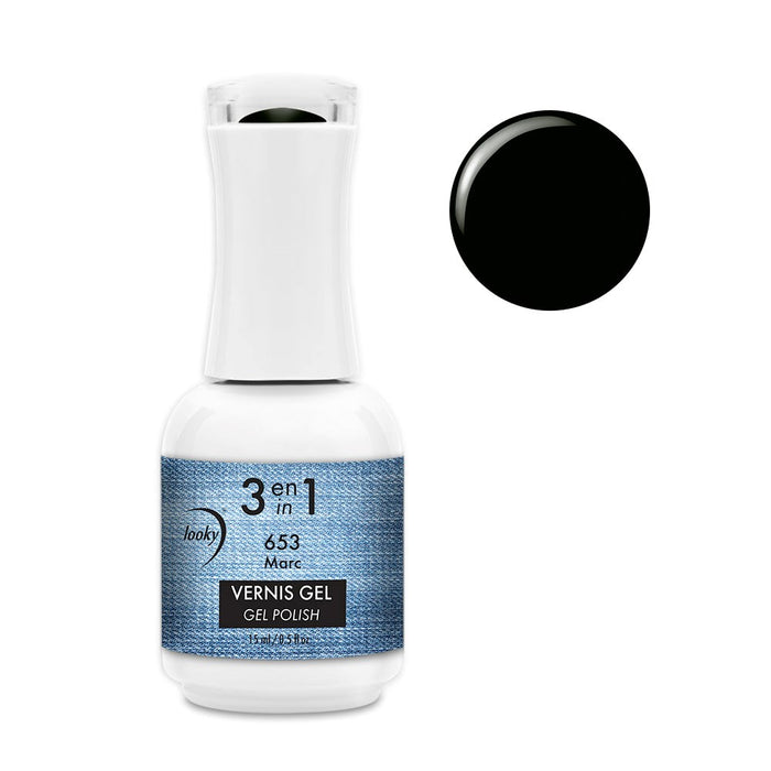 Looky Vernis Gel 3 en 1 #653 Marc (Collection MANucure)