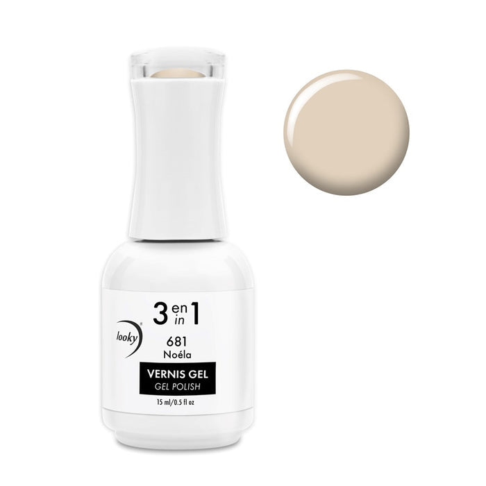 Looky Vernis Gel 3 en 1 #681 Noéla (Collection Milkshake) (EXCLUSIVITÉ WEB)