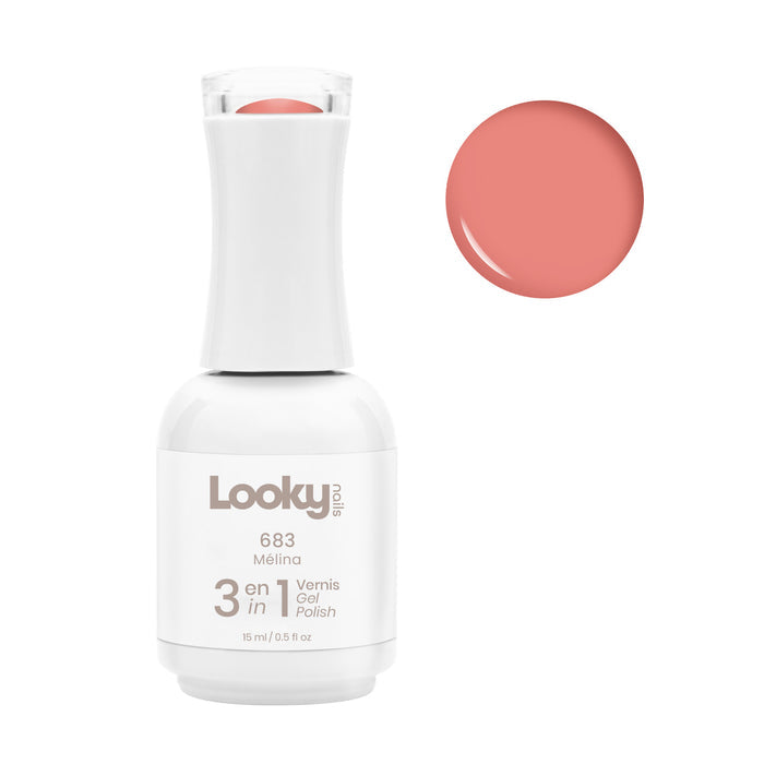 Looky Vernis Gel 3 en 1 #683 Mélina (Collection Milkshake)