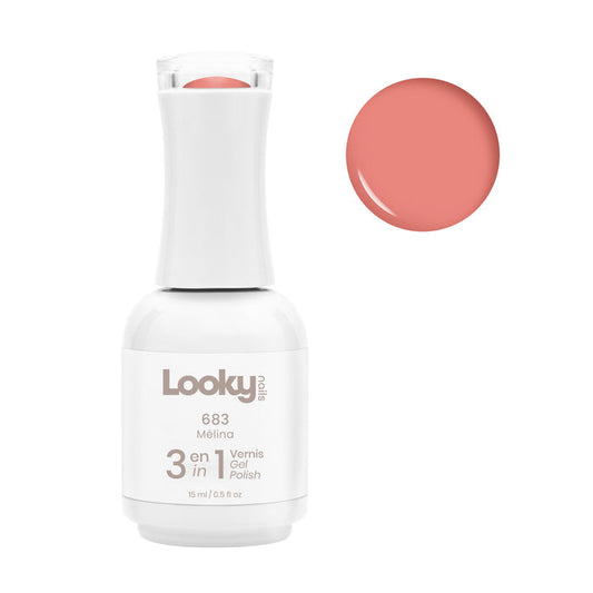 Looky Vernis Gel 3 en 1 #683 Mélina (Collection Milkshake)