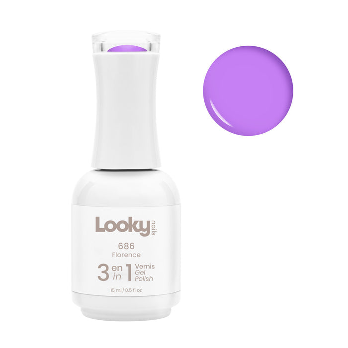 Looky Vernis Gel 3 en 1 #686 Florence (Collection Milkshake)