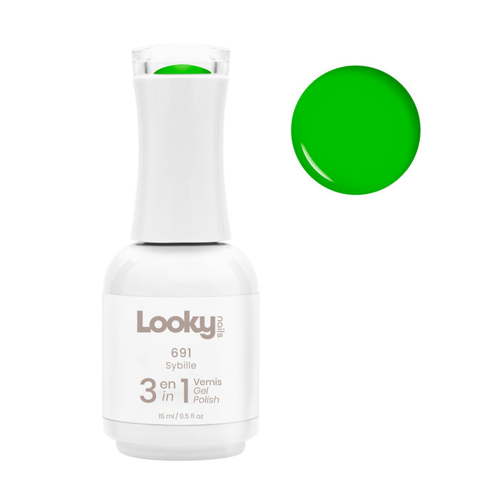 Looky Vernis Gel 3 en 1 #691 Sybille (Collection Pretty Bright)