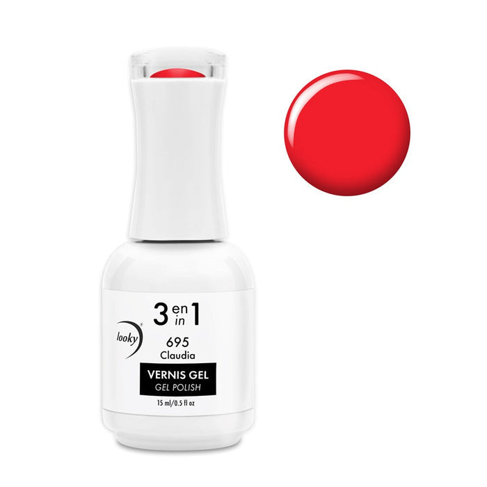 Looky Vernis Gel 3 en 1 #695 Claudia (Collection Pretty Bright) (EXCLUSIVITÉ WEB)