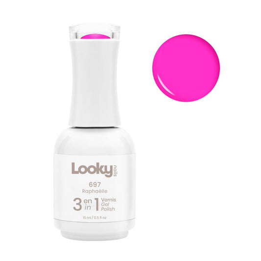 Looky Vernis Gel 3 en 1 #697 Raphaëlle (Collection Pretty Bright)