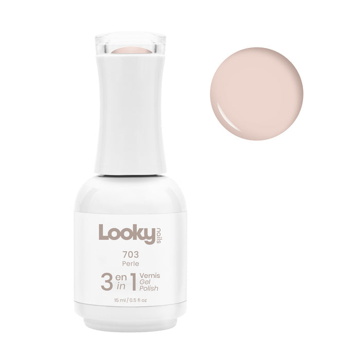 Looky Vernis Gel 3 en 1 #703 Perle (Collection Été Sarah Couture 2022)