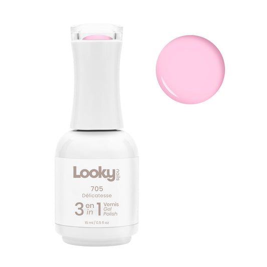 Looky Vernis Gel 3 en 1 #705 Délicatesse (Collection Été Sarah Couture 2022)