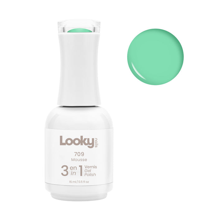 Looky Vernis Gel 3 en 1 #709 Mousse (Collection Été Sarah Couture 2022)