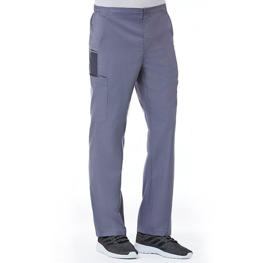 Maevn EON Mens Half Elastic Fly Front 8-Pocket Cargo Scrub Pants