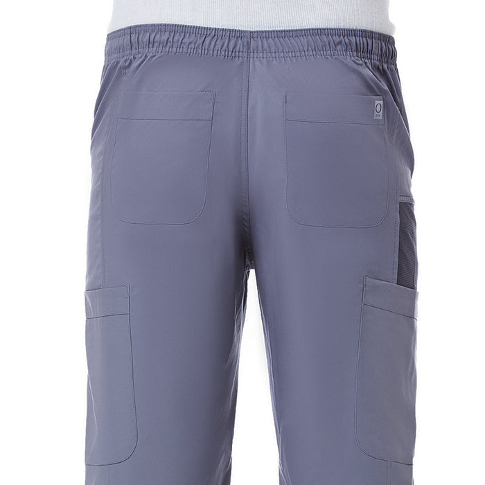 Maevn EON Mens Half Elastic Fly Front 8-Pocket Cargo Scrub Pants