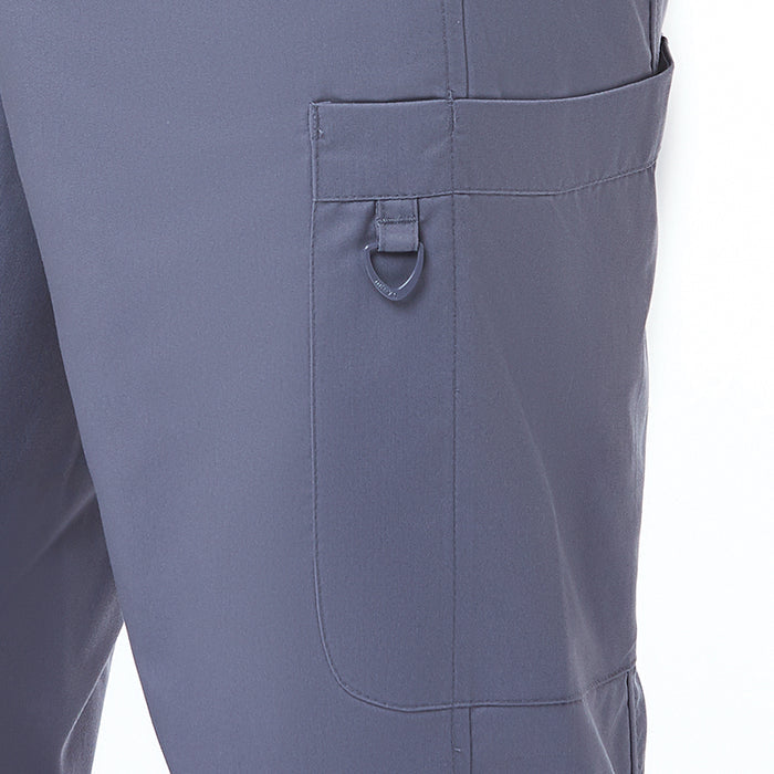 Maevn EON Mens Half Elastic Fly Front 8-Pocket Cargo Scrub Pants