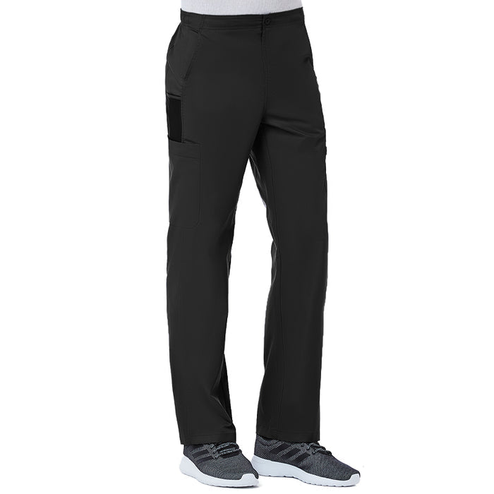 Maevn EON Mens Half Elastic Fly Front 8-Pocket Cargo Scrub Pants