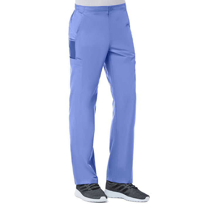 Maevn EON Mens Half Elastic Fly Front 8-Pocket Cargo Scrub Pants