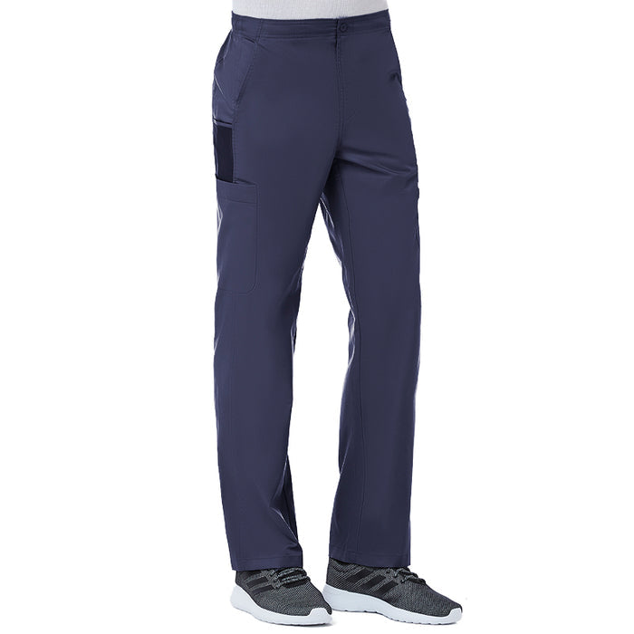 Maevn EON Mens Half Elastic Fly Front 8-Pocket Cargo Scrub Pants
