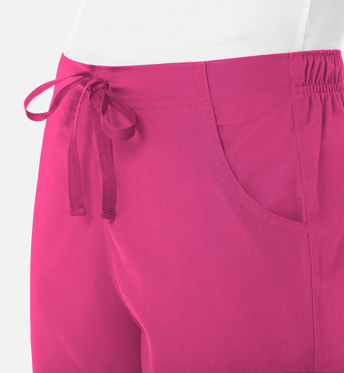 Maevn Red Panda Half Elastic Waist Scrub Pants