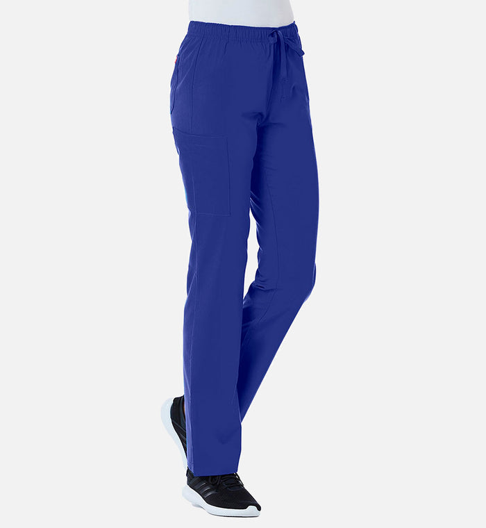 Maevn Red Panda Tall Full Elastic Waist Cargo Scrub Pants