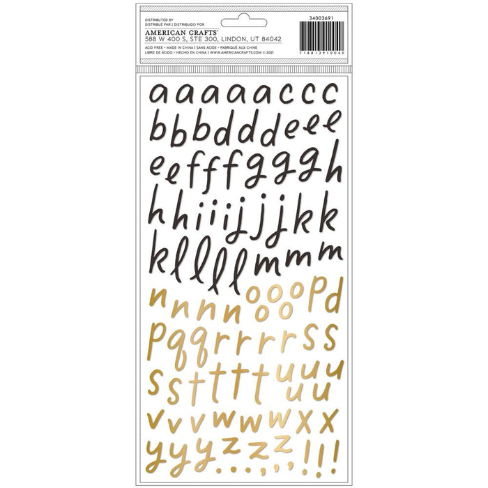 Maggie Holmes - Market Square - Thickers Stickers - 214/Pkg - Courtyard Alpha/Puffy. Available at Embellish Away located in Bowmanville Ontario Canada.