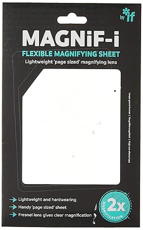 'Magnif-i' - Flexible Magnifying Sheet - for A5 notebooks