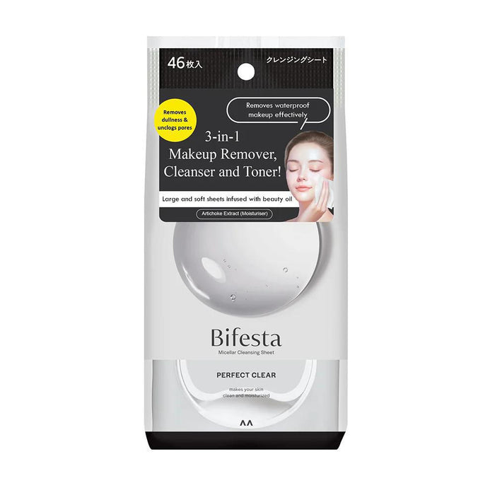 Mandom Bifesta Micellar Cleansing Sheet Perfect Clear 46 sheets
