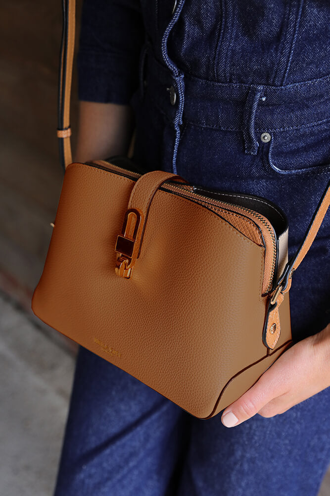 Margy Tan Zip Top Crossbody