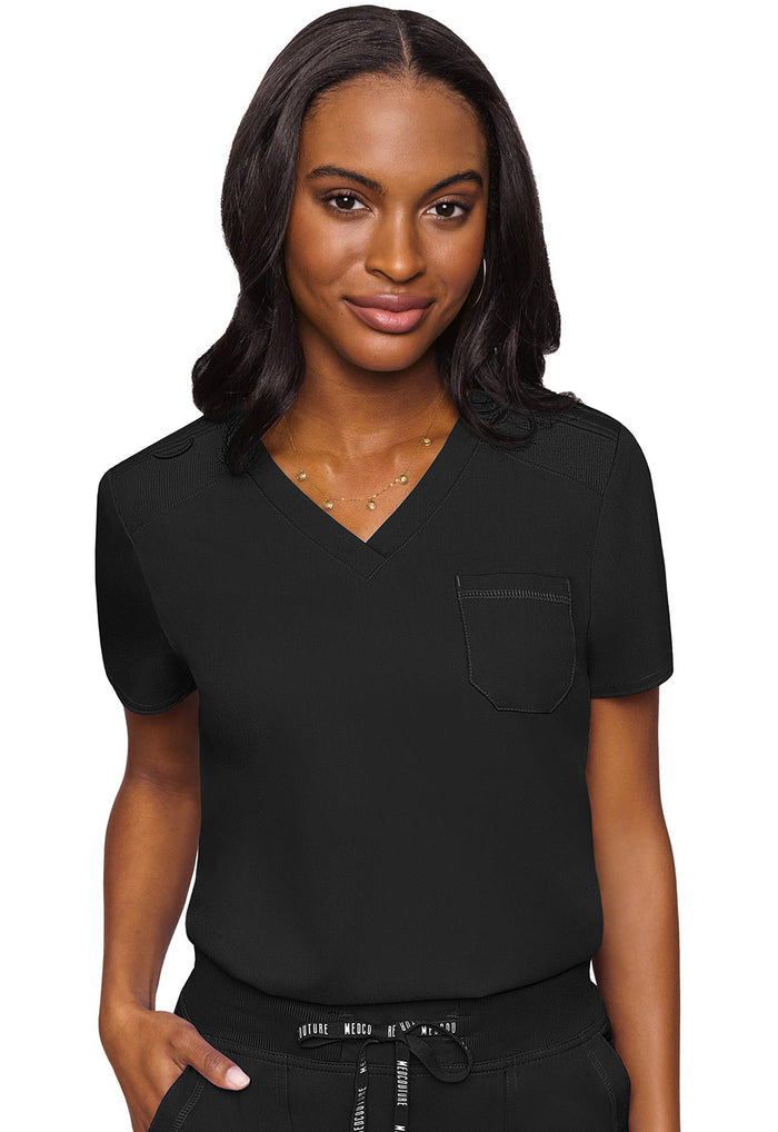 Med Couture Touch 1-Pocket V-Neck Tuck In Scrub Top