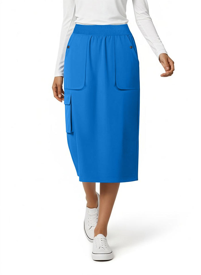Medichic Alexa Drawstring Knit Waistband Scrub Skirt