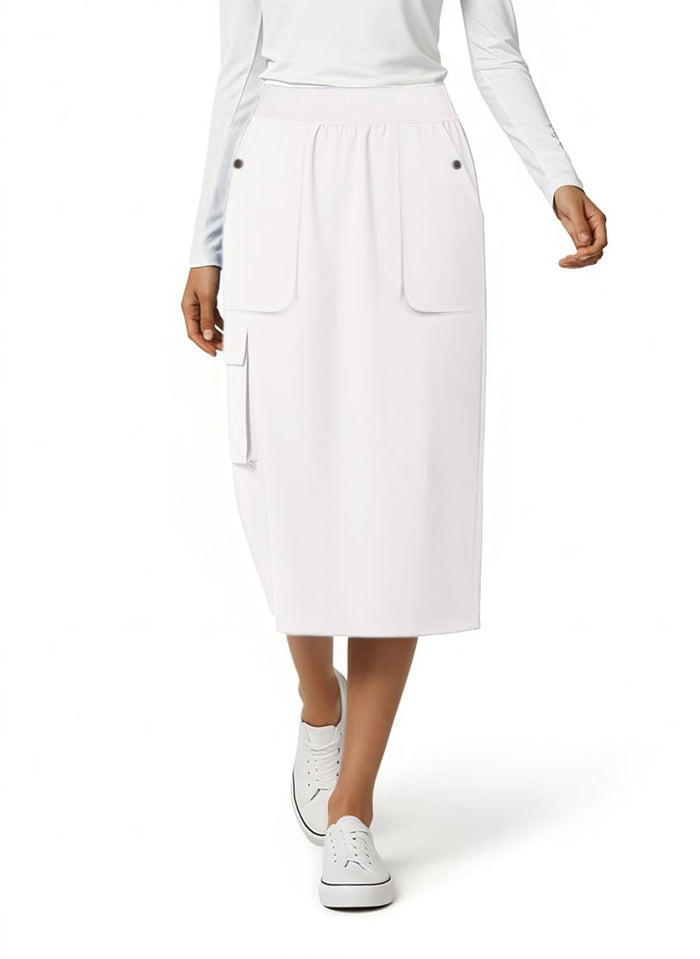 Medichic Alexa Drawstring Knit Waistband Scrub Skirt