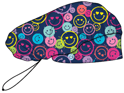 Medichic Helen Printed Bouffant Scrub Cap