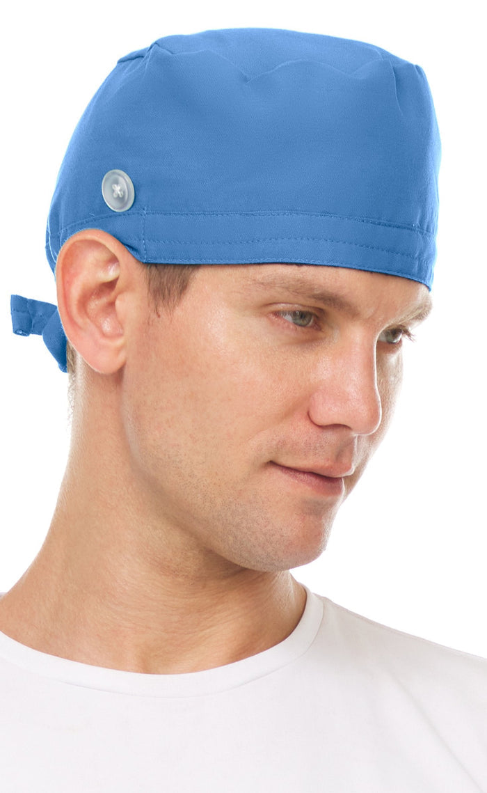 Medichic Unisex Addison Skull Scrub Cap with Buttons