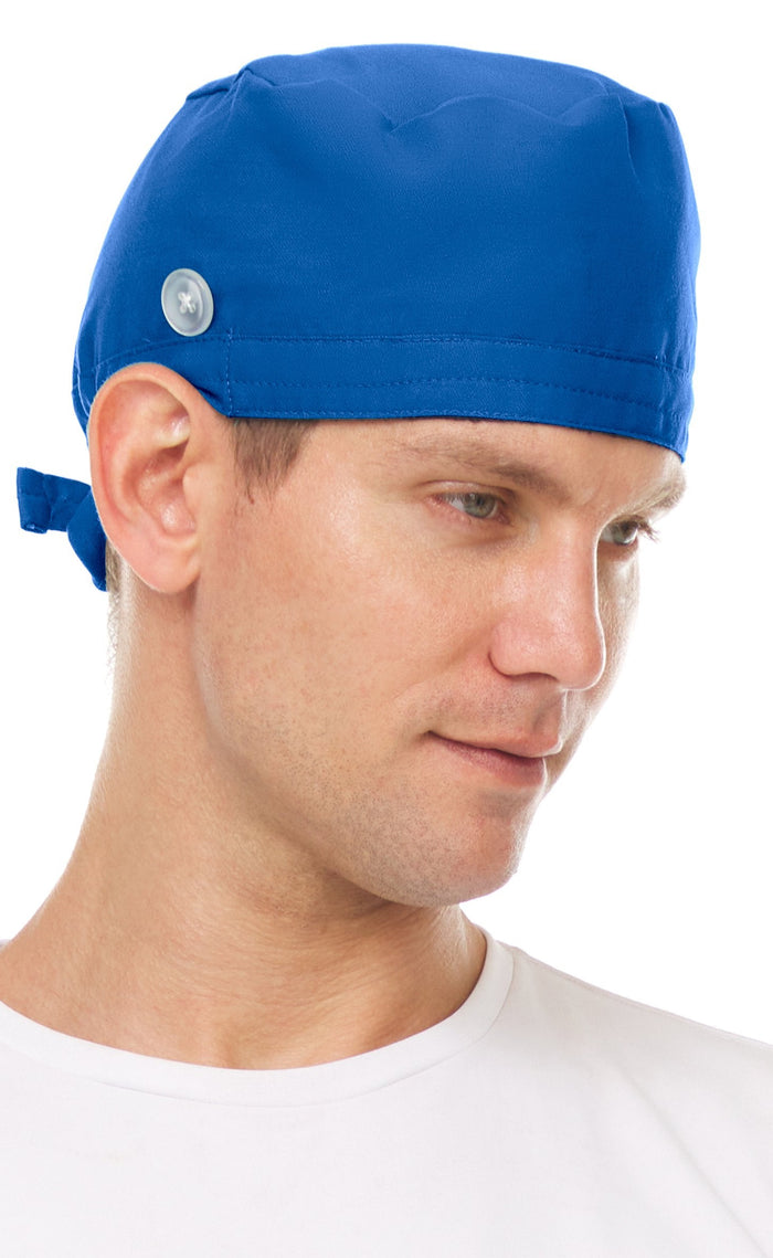 Medichic Unisex Addison Skull Scrub Cap with Buttons